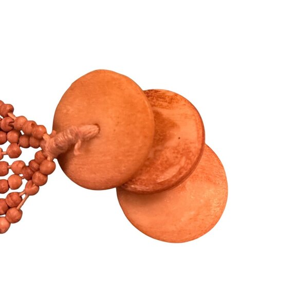 Handcrafted Multi-Strand Beaded Belt Tribal-Inspired Carvings African 80s - Picture 5 of 6